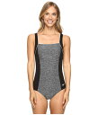 スピード レディース 上下セット 水着 Texture Square Neck One-Piece Speedo Black