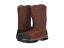 カーハート メンズ ブーツ・レインブーツ シューズ Ground Force 10 Comp Toe Pull-On Work Boot Brown Leather
