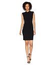 アドリアナ パペル レディース ワンピース トップス Matte Jersey Sheath Dress Black