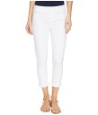 リバプール レディース デニムパンツ ボトムス Sienna Pull-On Rolled-Cuff Capris Slub Stretch Twill in Bright White Bright White