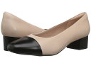 クラークス レディース ヒール シューズ Chartli Diva Nude Pink/Black Leather Combination