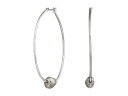 ロバートリーモリス レディース ピアス・イヤリング アクセサリー Silver Beaded Hoop Earrings Soft Silver