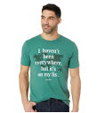 ライフイズグッド メンズ シャツ トップス Everywhere is on My List Crusher T-Shirt Heather Forest Green