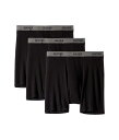 ヘインズ メンズ ボクサーパンツ アンダーウェア Core Cotton Platinum Boxer Briefs Pack Black