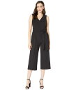ヴィンスカムート レディース ジャンプスーツ トップス Sleeveless V-Neck Belted Poly Base Jumpsuit Rich Black