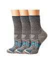 スマートウール レディース 靴下 アンダーウェア PhD Outdoor Light Mid Crew 3-Pack Medium Gray