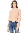 カップケーキアンドカシミア レディース ニット・セーター アウター Rhonda Cropped Fuzzy Pullover Orange Sherbert