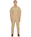 ディッキーズ メンズ カジュアルパンツ ボトムス Short Sleeve Coveralls Khaki