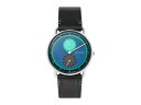 スカーゲン メンズ 腕時計 アクセサリー Limited Edition Horizont Dual Timezone Leather Watch Black