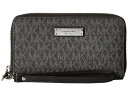 マイケルコース レディース 財布 アクセサリー Wristlets Large Flat Multifunction Phone Case Black