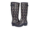 ジュールズ レディース ブーツ・レインブーツ シューズ Welly Print Navy Sausage Do