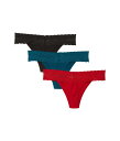 ナトリ レディース パンツ アンダーウェア Bliss Perfection Thong 3-Pack Strawberry/Sea