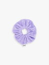 【送料無料】 ジューシークチュール レディース ヘアアクセサリー アクセサリー Pam brand-patch velour scrunchie Violet Tulip
