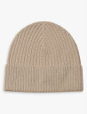 ショッピングハット 【送料無料】 エトン メンズ 帽子 ニットキャップ アクセサリー Wool knitted beanie hat BEIGE