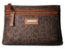 カルバンクライン レディース ボディバッグ・ウエストポーチ バッグ Belfast Nylon Fanny Pack Brown/Khaki