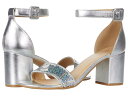 シーエルバイランドリー レディース ヒール シューズ Jody Glitter Suede Silver Sequins