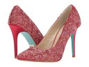 ブルーバイベトシージョンソン レディース ヒール シューズ Clair Red Satin
