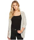 マイケルスターズ レディース ニット・セーター アウター Linen Blend 3/4 Sleeve Cozy Cardigan Black Marl
