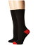 スティーブ マデン レディース 靴下 アンダーウェア 2-Pack Boot Socks Stripes Black/Off-White