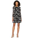モニーク ルイリエ レディース ワンピース トップス Drop Waist Printed Chiffon Dress Jet Multi