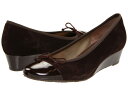 フレンチソール レディース ヒール シューズ Diverse Brown Patent/Suede