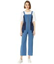 BCBジェネレーション レディース ジャンプスーツ トップス Chambray Woven Cropped Jumpsuit in Light Wash Light Wash