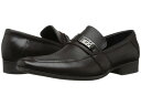 カルバンクライン メンズ スリッポン・ローファー シューズ Bartley Dark Brown Diamond Leather