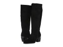 ナチュライザー レディース ブーツ・レインブーツ シューズ Fae Wide Calf Black Oil Suede