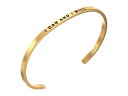 マントラバンド メンズ ブレスレット・バングル・アンクレット アクセサリー I Can and I Will Cuff Yellow Gold