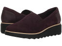 クラークス レディース スリッポン・ローファー シューズ Sharon Dolly Aubergine Suede