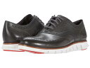 コールハーン メンズ オックスフォード シューズ Zerogrand Wing Tip Oxford Gray Pinstripe WR/Flame Scarlet/Optic White