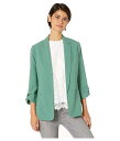 ケンジー レディース コート アウター Stretch Crepe Jacket with Roll Tab Sleeve Detail KS4K2326 Planter Green