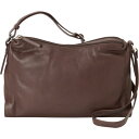デレクアレクサンダー メンズ ショルダーバッグ バッグ Double Top Zip Shoulder Bag Brown