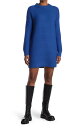 ショッピングオリンパス メルローズ アンド マーケット レディース ワンピース トップス Mock Neck Mini Sweater Dress BLUE OLYMPUS