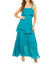 クイズ レディース ワンピース トップス Chiffon Tiered Dress Turq/aqua