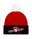 ショッピング帽子 ニューエラ メンズ 帽子 アクセサリー Men's Red Vancouver Whitecaps FC Since '96 Hooked Cuffed Knit Hat with Pom Red