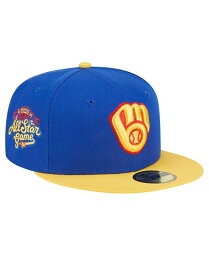 【送料無料】 ニューエラ メンズ 帽子 アクセサリー Men's Royal, Yellow Milwaukee Brewers Empire 59FIFTY Fitted Hat Royal, Yellow