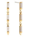 ナドリ レディース ピアス・イヤリング アクセサリー Baguette Linear Earring Gold-tone