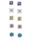 ジャーニ ベルニーニ レディース ピアス・イヤリング アクセサリー Sterling Silver Earring Set Multicolor Cubic Zirconia Five Stud Earring Set (1 ct. t.w.) Multi