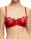 ディタボンティース レディース ブラジャー アンダーウェア Cora Lace Balconette Underwire Bra Rose Red