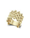 ラゴス レディース リング アクセサリー Caviar Gold Collection 18K Gold Wide Beaded Ring Gold