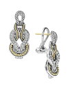 ラゴス レディース ピアス・イヤリング アクセサリー LAGOS Sterling Silver and 18K Gold Newport Diamond Earrings Silver/Gold