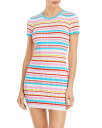 ソリッド アンド ストライプ レディース ワンピース トップス The June Striped Cover-Up Mini Dress Multicolor