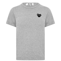 【送料無料】 コム・デ・ギャルソン レディース Tシャツ トップス Small Peeping Heart T-Shirt Grey/Black