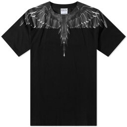 【送料無料】 <strong>マルセロバーロン</strong> メンズ <strong>Tシャツ</strong> トップス Marcelo Burlon Icons Wings T-Shirt Black & Black