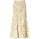 ウェールズ ボナー レディース スカート ボトムス Wales Bonner Djembe Crochet Midi Skirt Sand