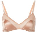 アラックス レディース ブラジャー アンダーウェア Araks Beatrice Satin & Mesh Bralette Beige
