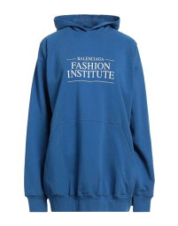 【送料無料】 <strong>バレンシアガ</strong> レディース <strong>パーカー</strong>・スウェット フーディー アウター Hooded sweatshirt Slate blue