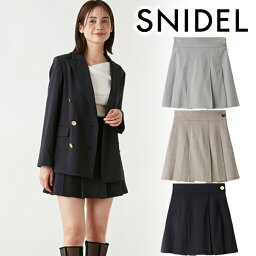 【期間限定11%OFF+エントリーでP2倍】【土日祝も即日発送】SNIDEL スナイデル <strong>Sustainableプリーツスカショーパン</strong> SWFP241237 24SS 2024春夏 新作 キャンセル返品不可 あす楽