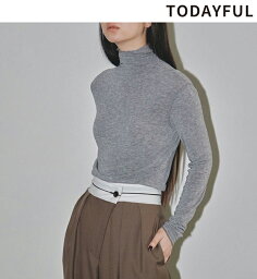 【再入荷】【土日祝も即日発送】TODAYFUL <strong>トゥデイフル</strong> Soft Turtleneck Tops 12320609 ネコポス送料無料 2023秋冬 2023prefall 新作 キャンセル返品不可